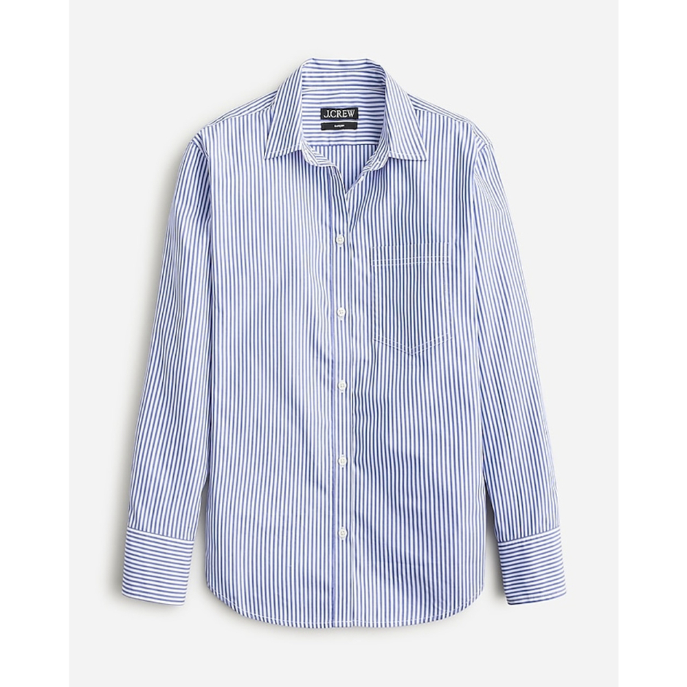 J. Crew Women's Blue Striped Top